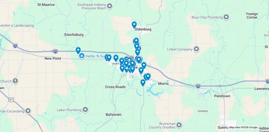 BATESVILLE CHRISTMAS LIGHTS MAP — EDITION 1